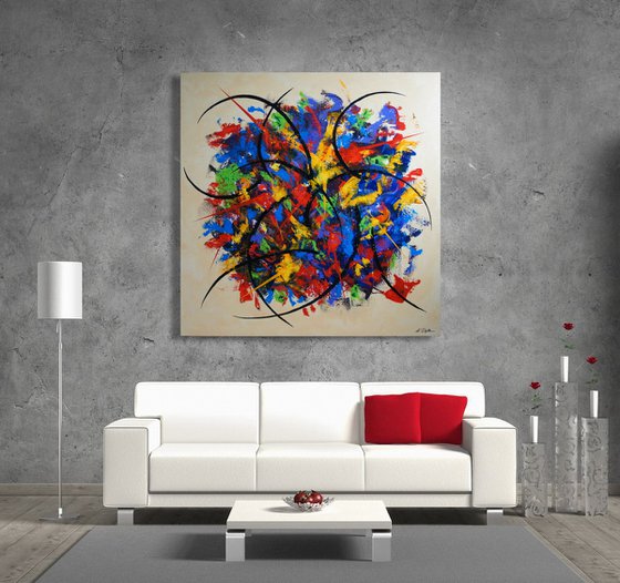 The Bouquet (140 x 140 cm) (56 x 56 inches) XXXL