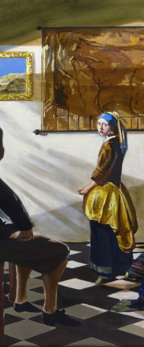 Vermeer's new model by Gordon Bruce