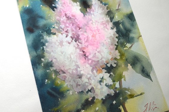 A branch of light lilac