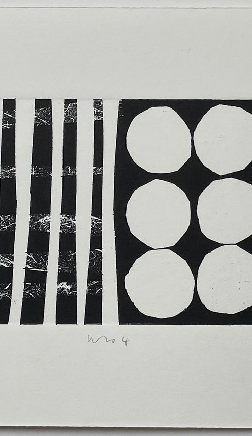 Mono No.4 original abstract monotype by Francesca Iannaccone