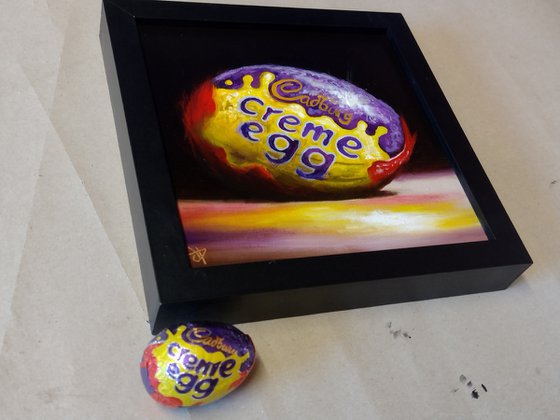 Cadbury chocolate Creme egg still life