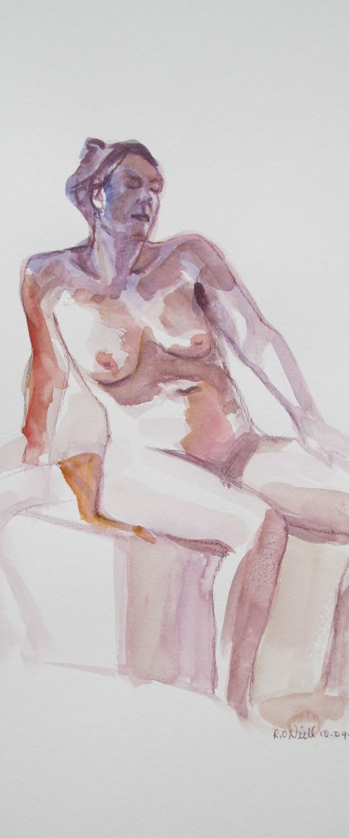 Seated female nude by Rory O’Neill