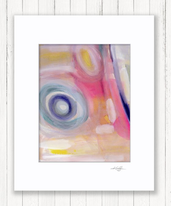 Candy Land Collection 1 - 3 Abstract Paintings in Mats by Kathy Morton Stanion