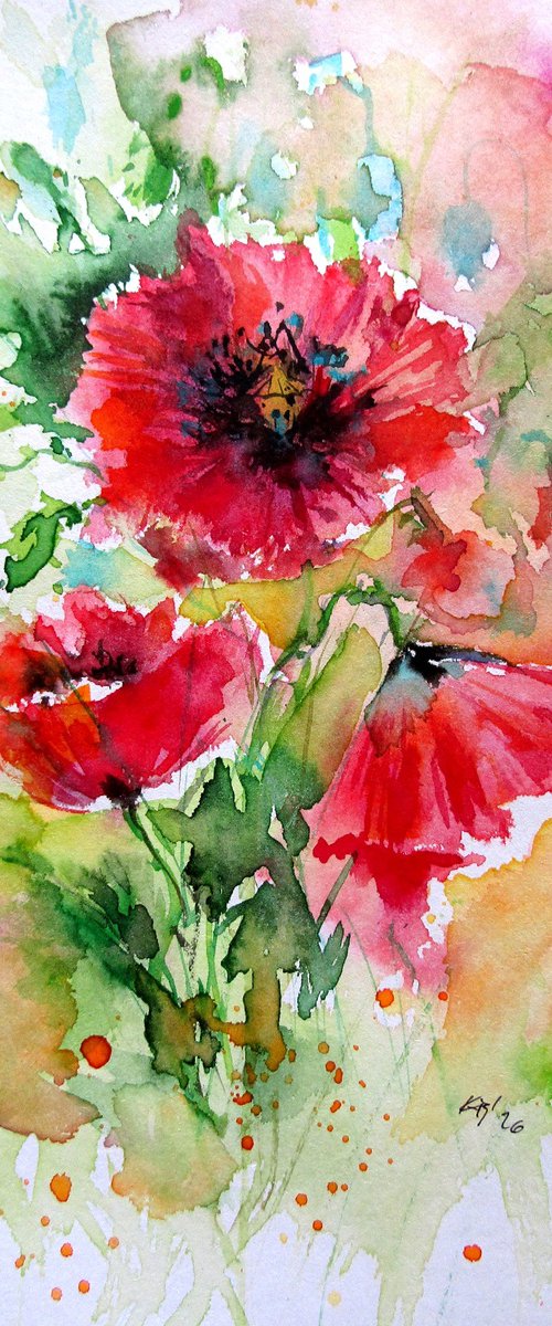 Red poppies II by Kovács Anna Brigitta