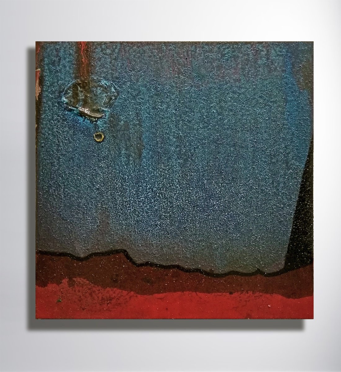 Expressive Landscape Acrylic Painting By Marya, 28 X 28", " The Water", Original Artwork