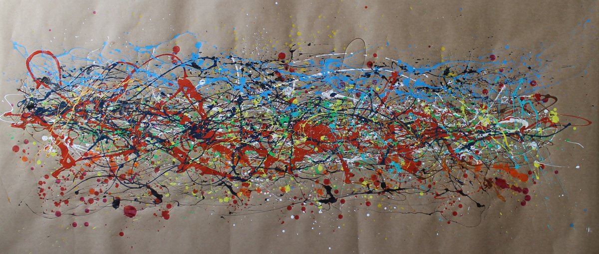 Geometric Painting , Ap002 By Juan Jose Garay, 79 X 35, Artwork For Sale On Artfinder