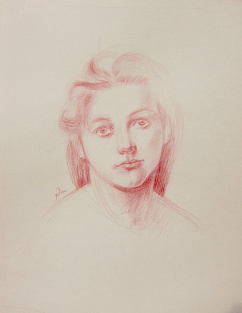 Giovane volto femminile by Jacopo Dei Mori