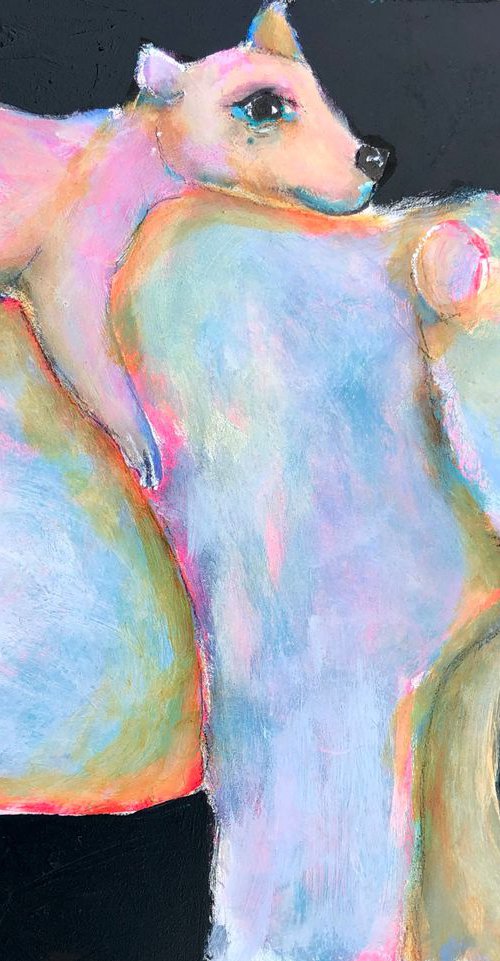 Cotton Candy Bears on a Winter's Eve by Lola Jovan