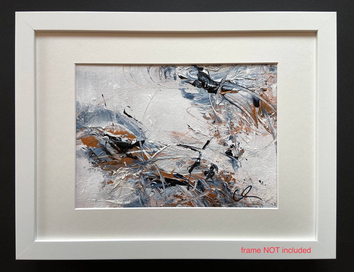 Expressive Abstract Acrylic Painting By Maria Bevilacqua-Fischer, 13 X 9", Soul Treasure No. 3, Original Artwork