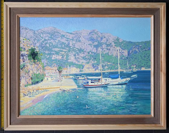 Yachts in the Turunc Koyu harbor