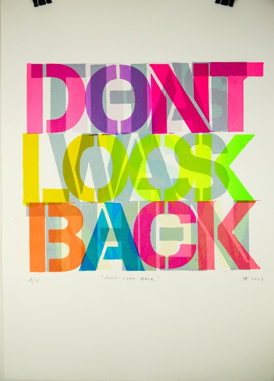 Don't Look Back (screen print)