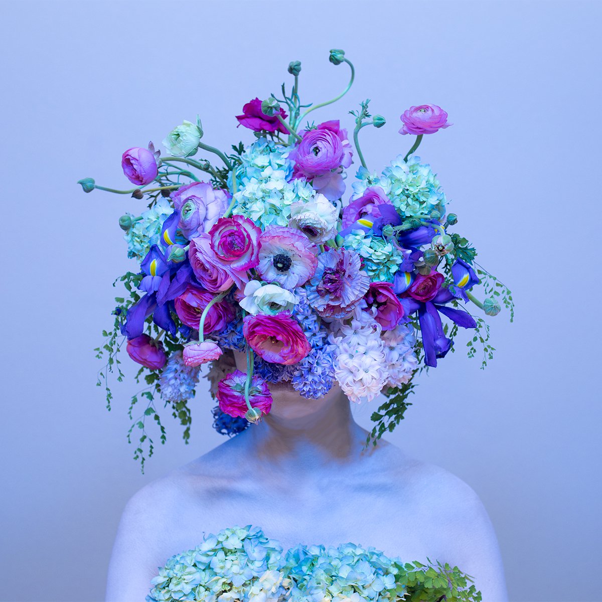 Expressive Portrait Photograph By Ziesook You, 20 X 20", Scent Of Austin 02232022, Original Artwork