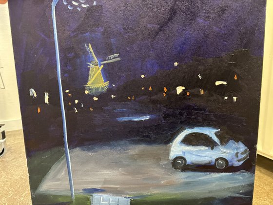 January Night Plein Air