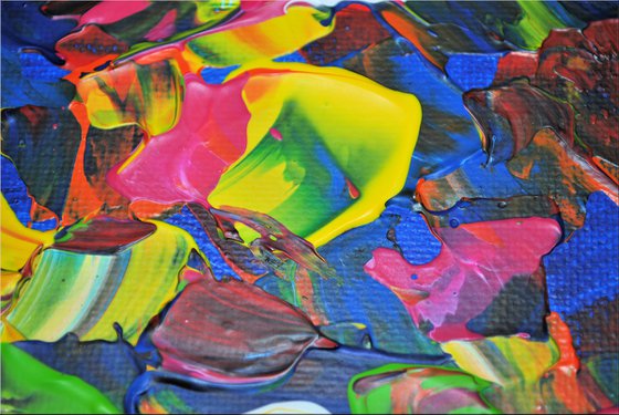 No Black - Abstract Art - Acrylic Painting - Canvas Art - Framed Painting -  Ready to Hang