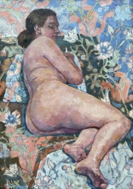 Nude in flowers
