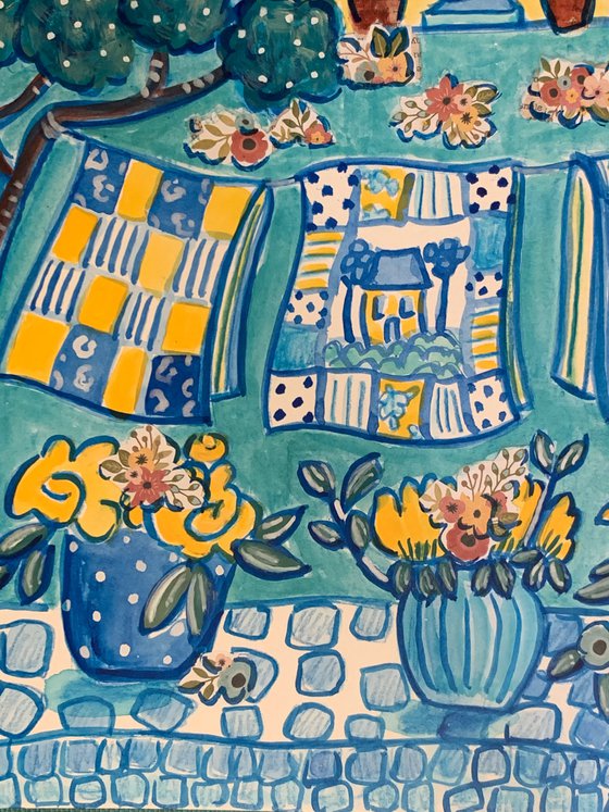 Yellow Quilts and Cottages