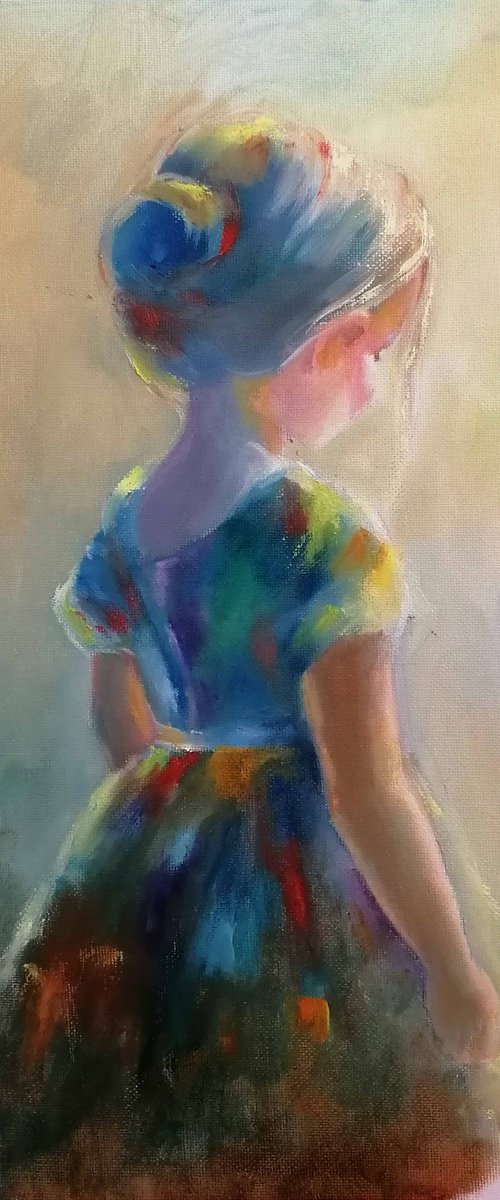 Girl facing the sunlight by Susana Z. Harris