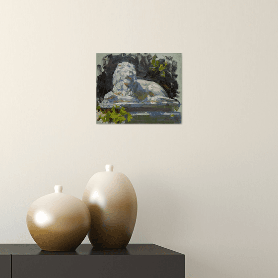 Lion in Spring Light