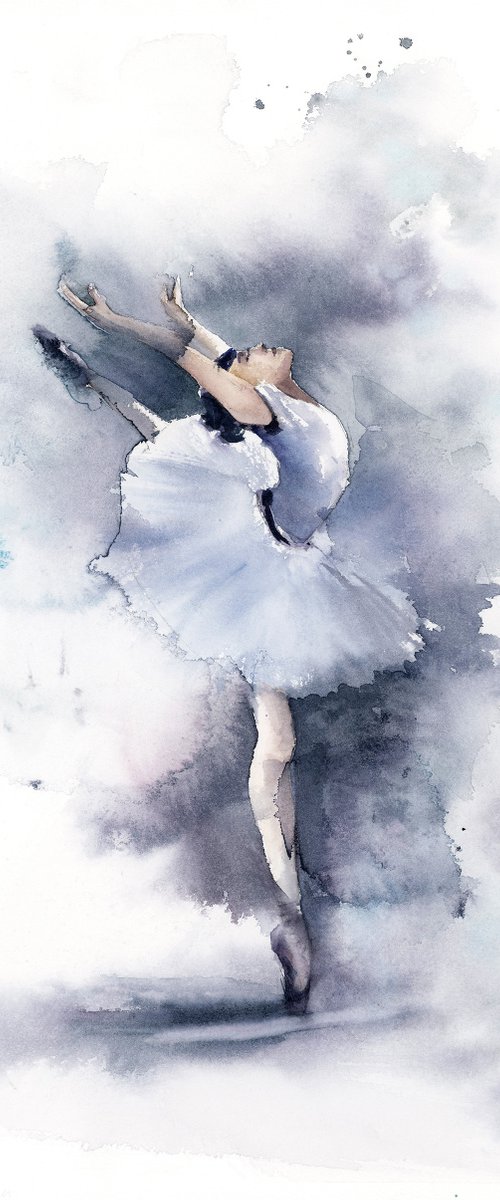 Ballerina in Purple by Sophie Rodionov