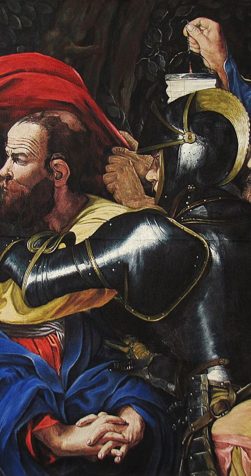 La Cattura di Cristo. Studio da Caravaggio. by Antonio Mele