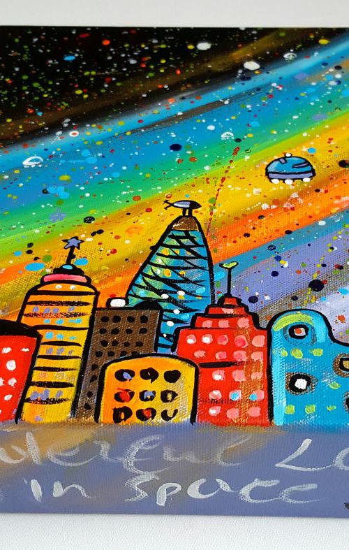 Wonderful Lost City in Space by Maria Luisa  Azzini