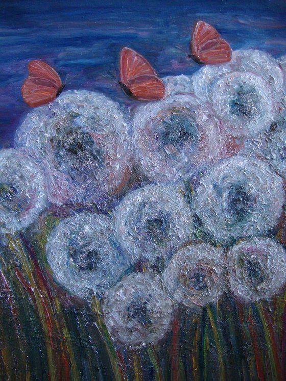 Sparkling dandelions