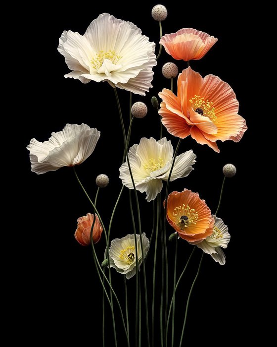 Poppies 7 Botanical Print