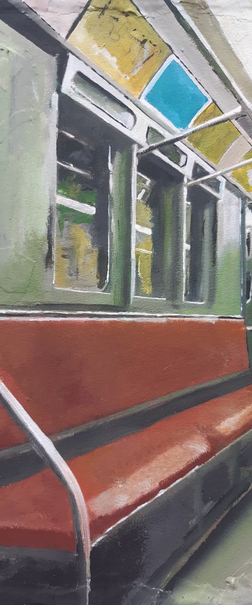 Retro Subway Car, New York City by Andrew  Reid Wildman