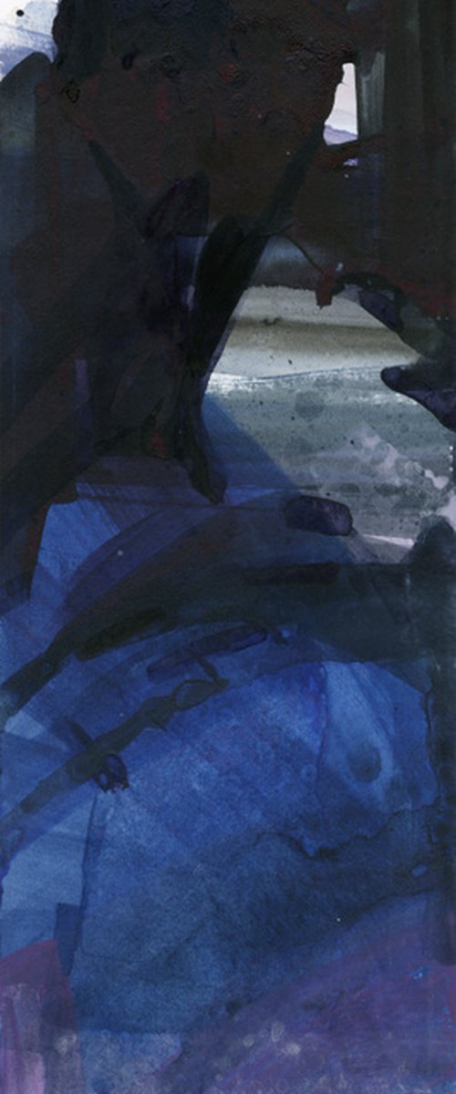 Dark Figure - painting by Kathy Morton Stanion by Kathy Morton Stanion