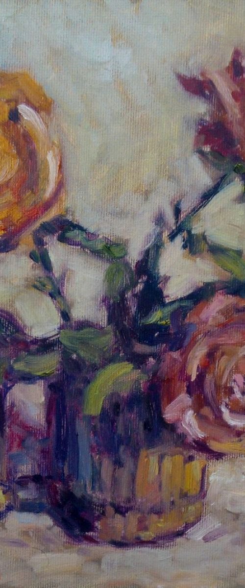 3 roses by Sebastian Beianu