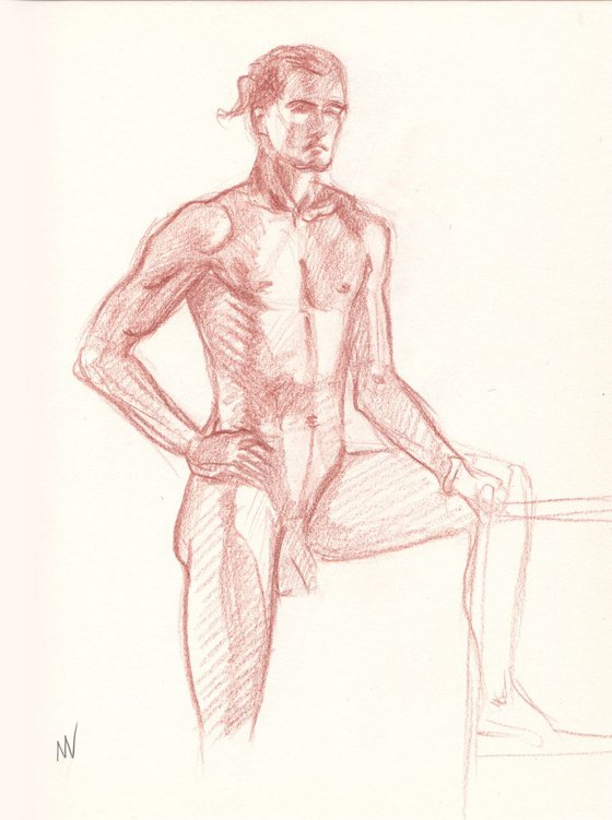 Sketch of Human body. Man.48