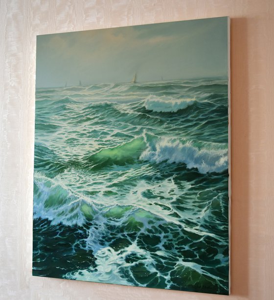 A seascape with waves III