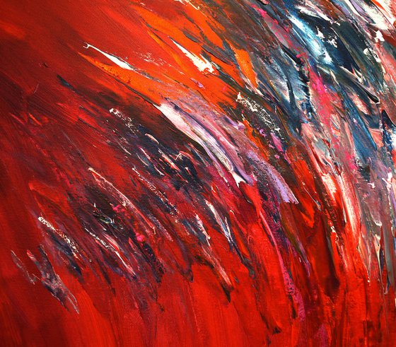 Red Energy Abstraction  XXL 1