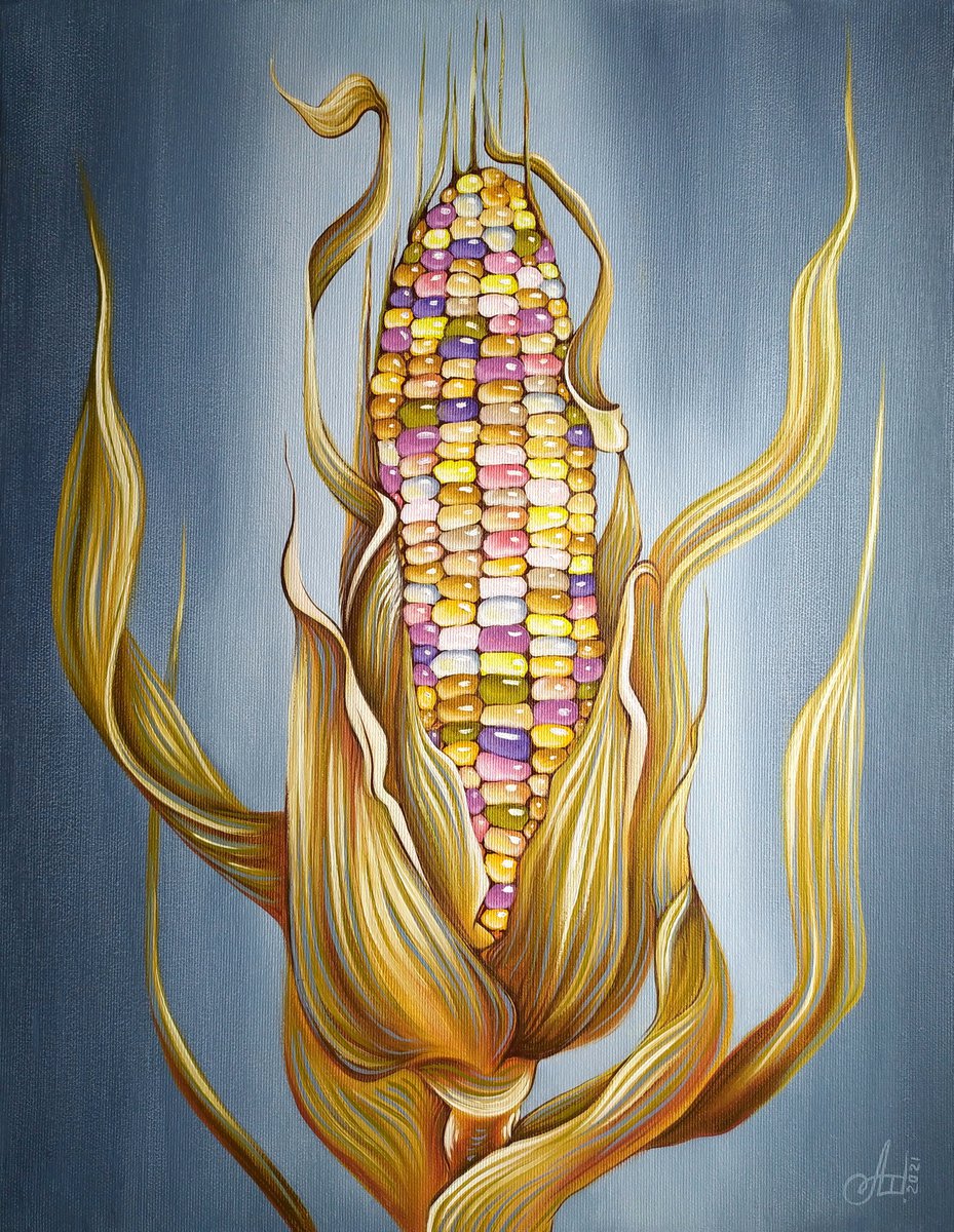 Queen of the Fields (Indian corn) by Anna Shabalova