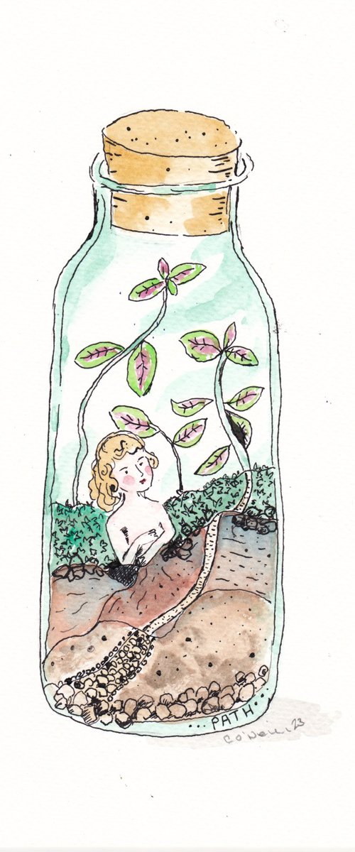 China Girl in a Terrarium - Path by Catherine O’Neill