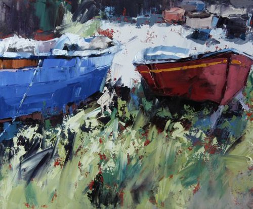Sorrento Boats by Claire McCall