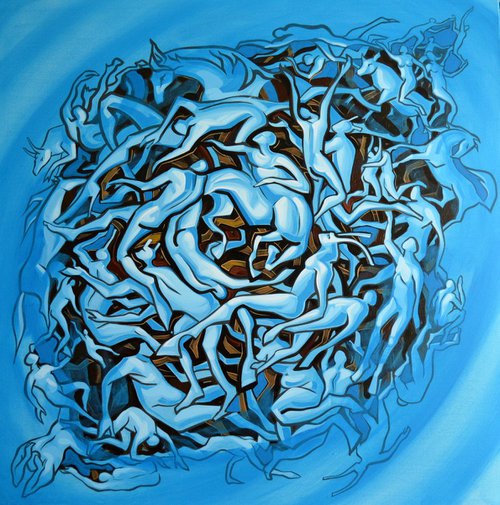 The blue vortex by Grama  Gabriel