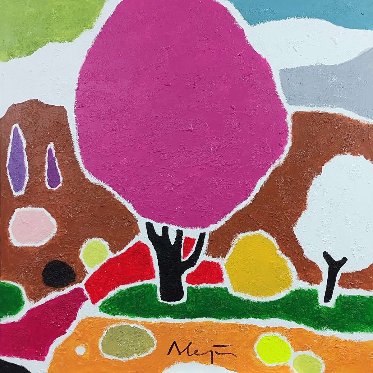  Hand Tree By Alejos, 39 X 39, Artwork For Sale On Artfinder