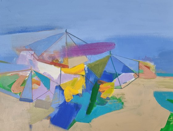 Beach umbrellas