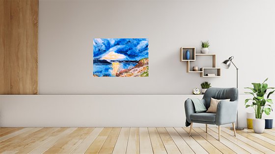 Blue River Painting