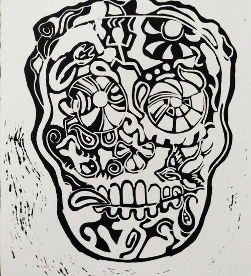 'Sugar Skull Self-Portrait' by Mark Murphy