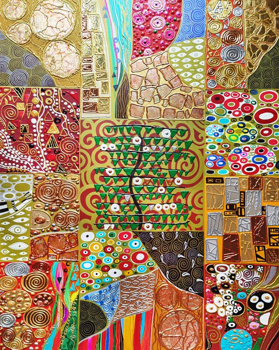Tree of Life. Klimt abstract