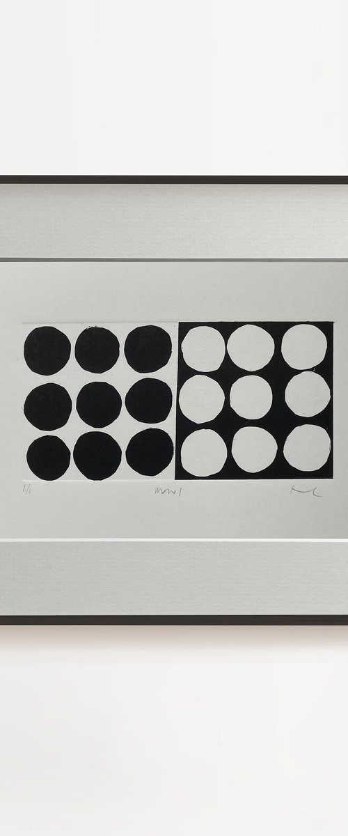 Mono No.1 original abstract monotype by Francesca Iannaccone