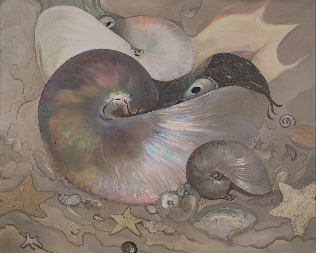 Nautilus Oil painting original (2023) by ANASTASIA BALABINA