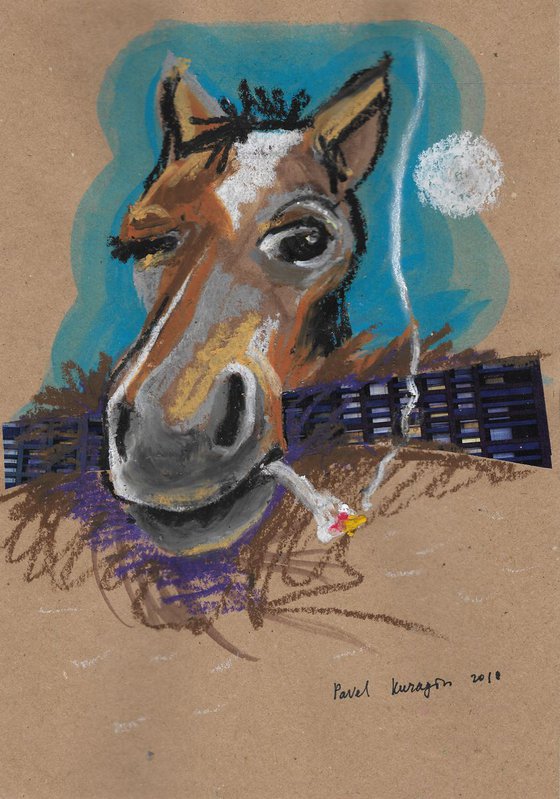 Smoking horse #4