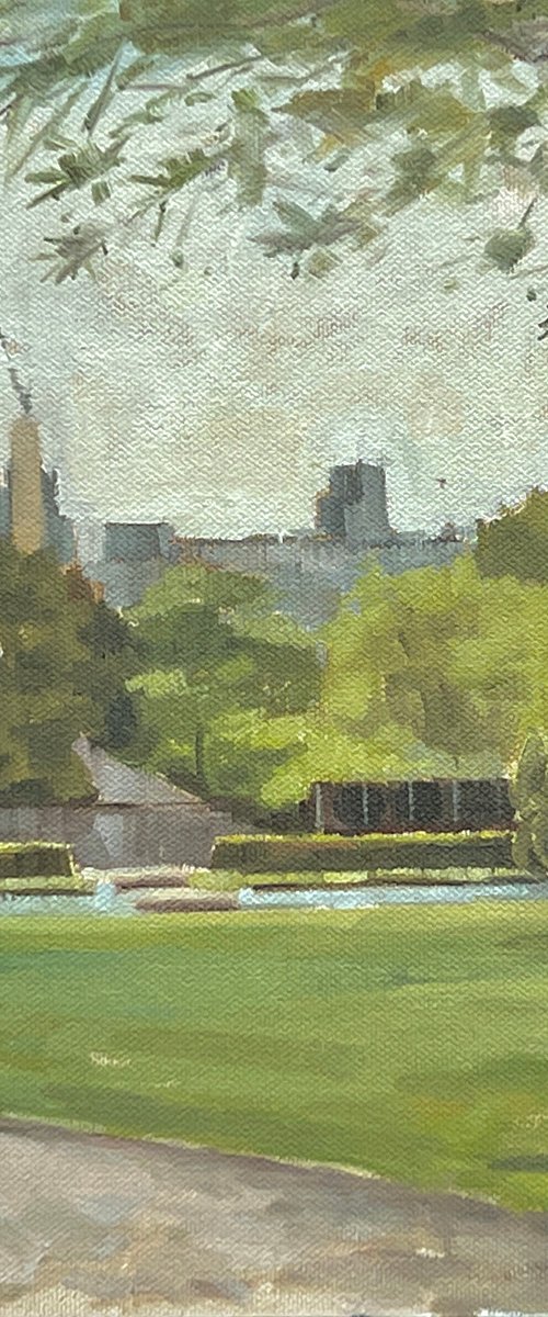 Battersea Power Station from the park by Louise Gillard