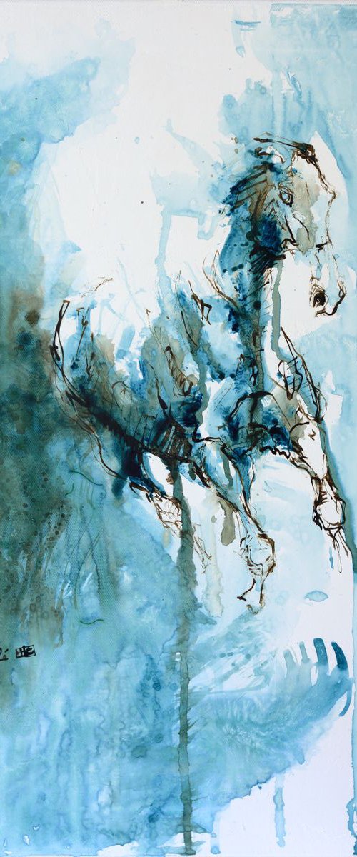 Equine Nude 14a by Benedicte Gele