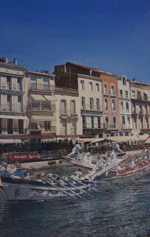 Water Jousting at Sete by James Earley