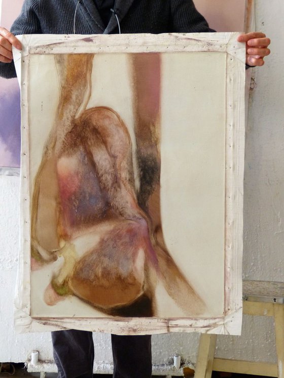 Study of flesh, oil on canvas, 73x54 cm