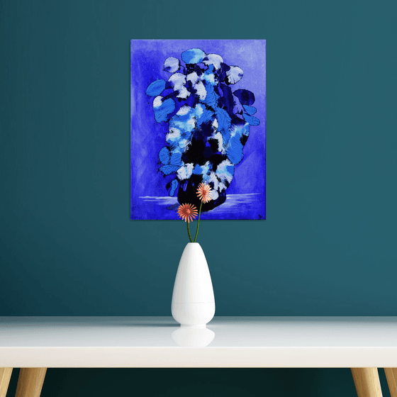 Blue Rhapsody - Original Abstract Painting Art On Canvas Ready To Hang